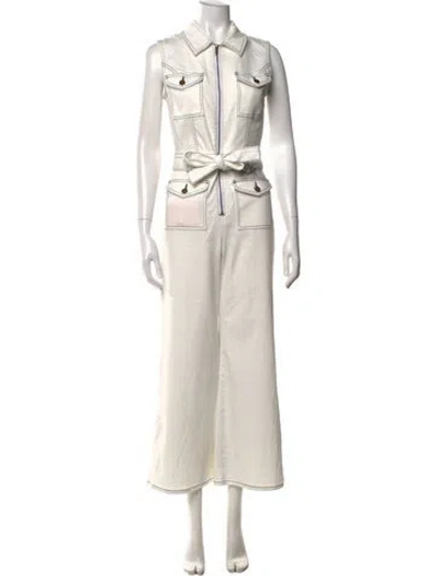 Pre-owned Ramy Brook Jumpsuit In White