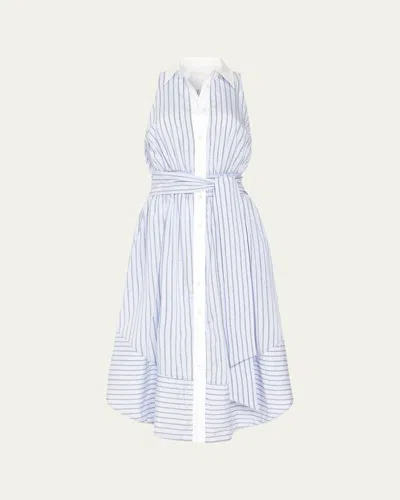 RAMY BROOK JUNIPER EMBELLISHED STRIPED SHIRTDRESS