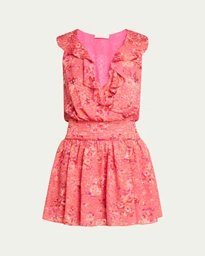Ramy Brook Juno Mini Dress In Pink Petunia Petal