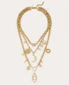 Ramy Brook Kahleah Layered Charm Necklace In Gold
