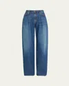 RAMY BROOK KAILANI MID-RISE WIDE-LEG JEANS