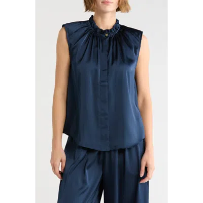 Ramy Brook Kalani Sleeveless Top In Blue