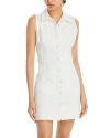 Ramy Brook Katalina Button-front Denim Mini Dress In White