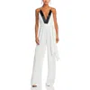Ramy Brook Kayla Womens Satin Embellished Jumpsuit