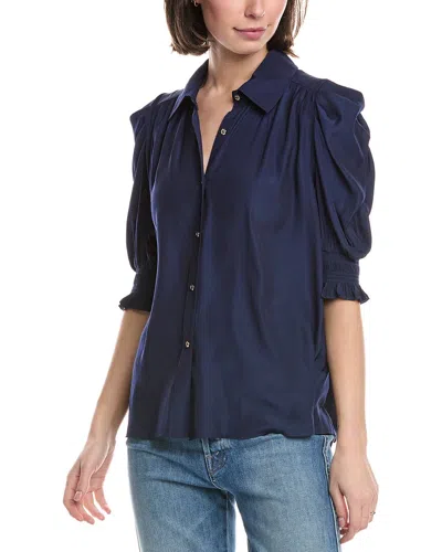 Ramy Brook Kaylor Blouse In Blue