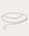 Ramy Brook Kellie Chain Belt In Silver