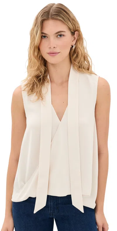 Ramy Brook Kennedy Blouse Bone In Brown