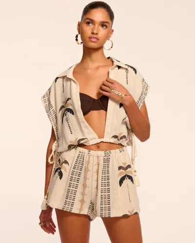 Ramy Brook Kieran Coverup Top In Orange