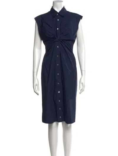 Pre-owned Ramy Brook Knee-length Dress In Blue