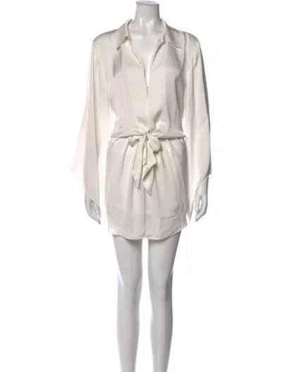 Pre-owned Ramy Brook Knee-length Dress In White