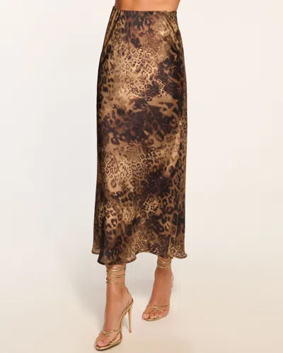 Ramy Brook Krisia Slip Skirt In Leopard