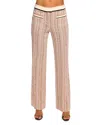 Ramy Brook Kyla Sequin Knit Flare Pant In Sequin Stripe