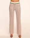 Ramy Brook Kyla Sequin Knit Flare Pant In Sequin Stripe