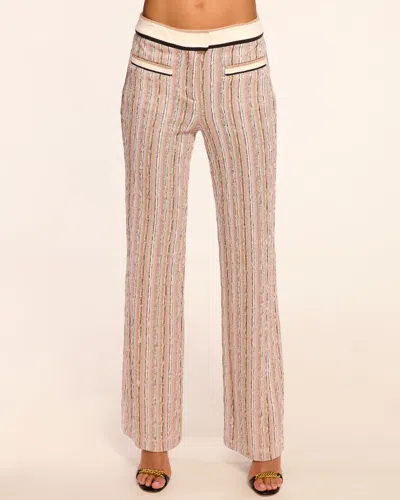 Ramy Brook Kyla Sequin Knit Flare Pant In Sequin Stripe