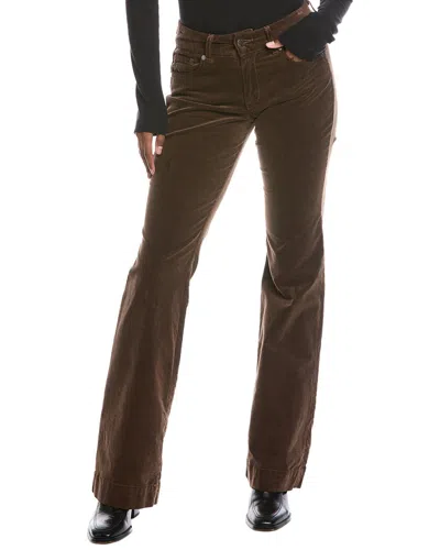 Ramy Brook Kyle Velveteen Wide Leg Pant In Yellow