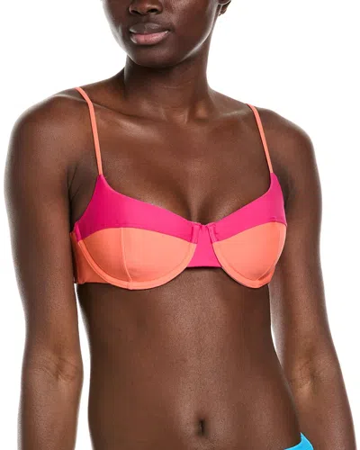 Ramy Brook Kynlee Bikini Top In Orange