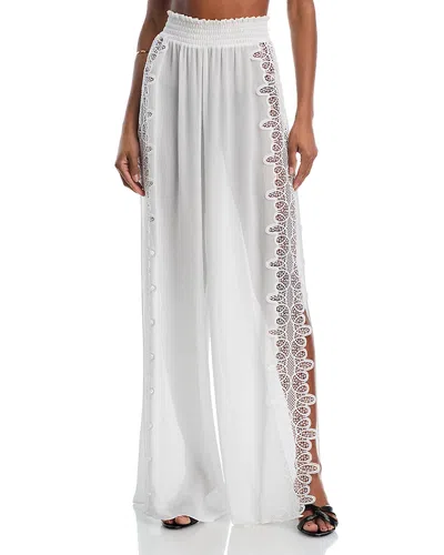 Ramy Brook Lace Athena Cover Up Pants In White