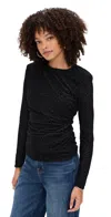 Ramy Brook Larry Top Black Dot In Black