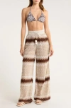 Ramy Brook Larsa Open Stitch Cover-up Pants In Multi