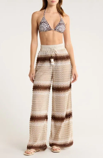 Ramy Brook Larsa Open Stitch Cover-up Pants In Multi