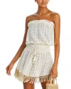 Ramy Brook Lauryn Strapless Crochet Mini Dress In Multi