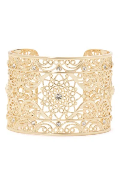Ramy Brook Laya Medallion Cuff Bracelet In Gold