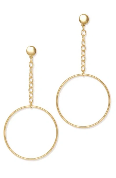 Ramy Brook Lea Drop Hoop Earrings In Gold