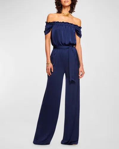 RAMY BROOK LEE SATIN JUMPSUIT