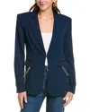 Ramy Brook Women's Leilani Chain Trim Blazer In Navy