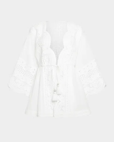 Ramy Brook Leilanni Embroidered Caftan Coverup