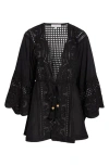 Ramy Brook Leilanni Embroidered Cover-up Dress In Black