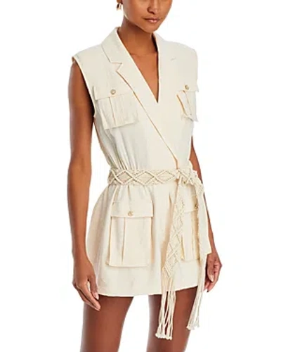 Ramy Brook Lela Belted Romper In Rattan