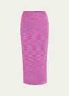 Ramy Brook Leonora Knit Midi Skirt In Deep Lilac Knit
