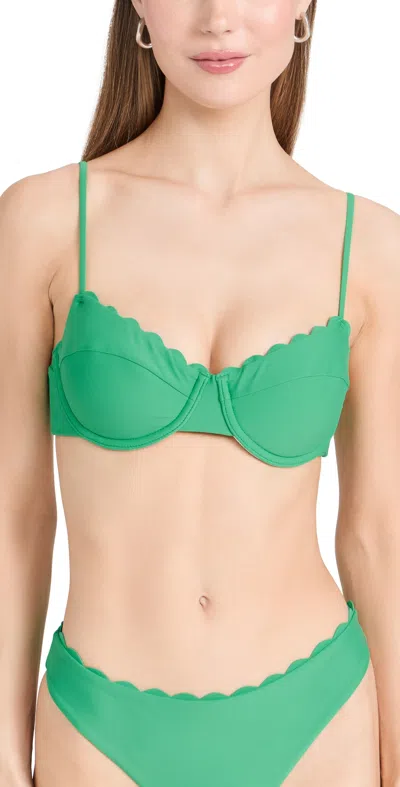 Ramy Brook Leyla Bikini Top Palm Green