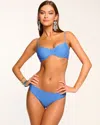 Ramy Brook Leyla Scalloped Underwire Bikini Top In Serene Blue