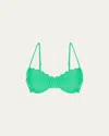 Ramy Brook Leyla Scallop Bikini Top In White