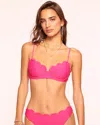 RAMY BROOK LEYLA SCALLOPED UNDERWIRE BIKINI TOP