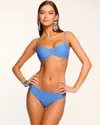 Ramy Brook Leyla Scalloped Underwire Bikini Top In Serene Blue