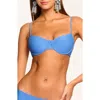 Ramy Brook Leyla Scalloped Underwire Bikini Top In Serene Blue