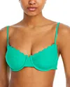 Ramy Brook Leyla Bikini Top Palm Green In Palm Green