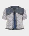RAMY BROOK LIBBY MIXED-MEDIA JACKET