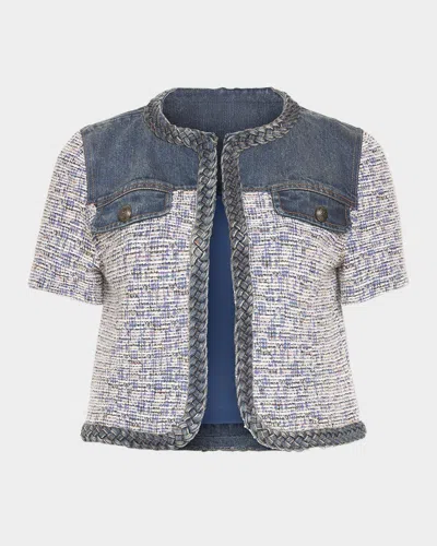 RAMY BROOK LIBBY MIXED-MEDIA JACKET