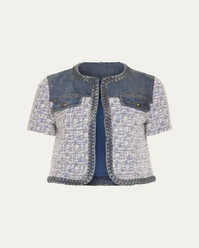 RAMY BROOK LIBBY MIXED-MEDIA JACKET