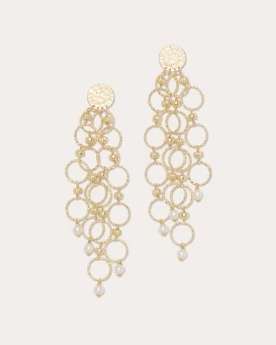 Ramy Brook Lila Beaded Chandelier Earrings In Gold