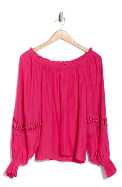 Ramy Brook Lili Chain Detail Off The Shoulder Blouse