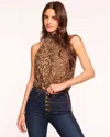 RAMY BROOK LILLA ANIMAL PRINT HALTER TOP
