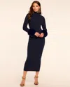 Ramy Brook Linda Wool Blend Sweater Midi Dress In Blue
