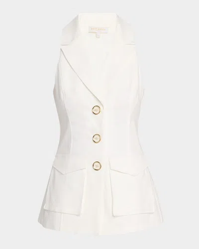 Ramy Brook Lisa Button-front Vest In White