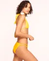Ramy Brook Lisa Low Rise Bikini Bottom In Citrine