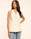 Ramy Brook Lisa Stretch Cotton Vest In White